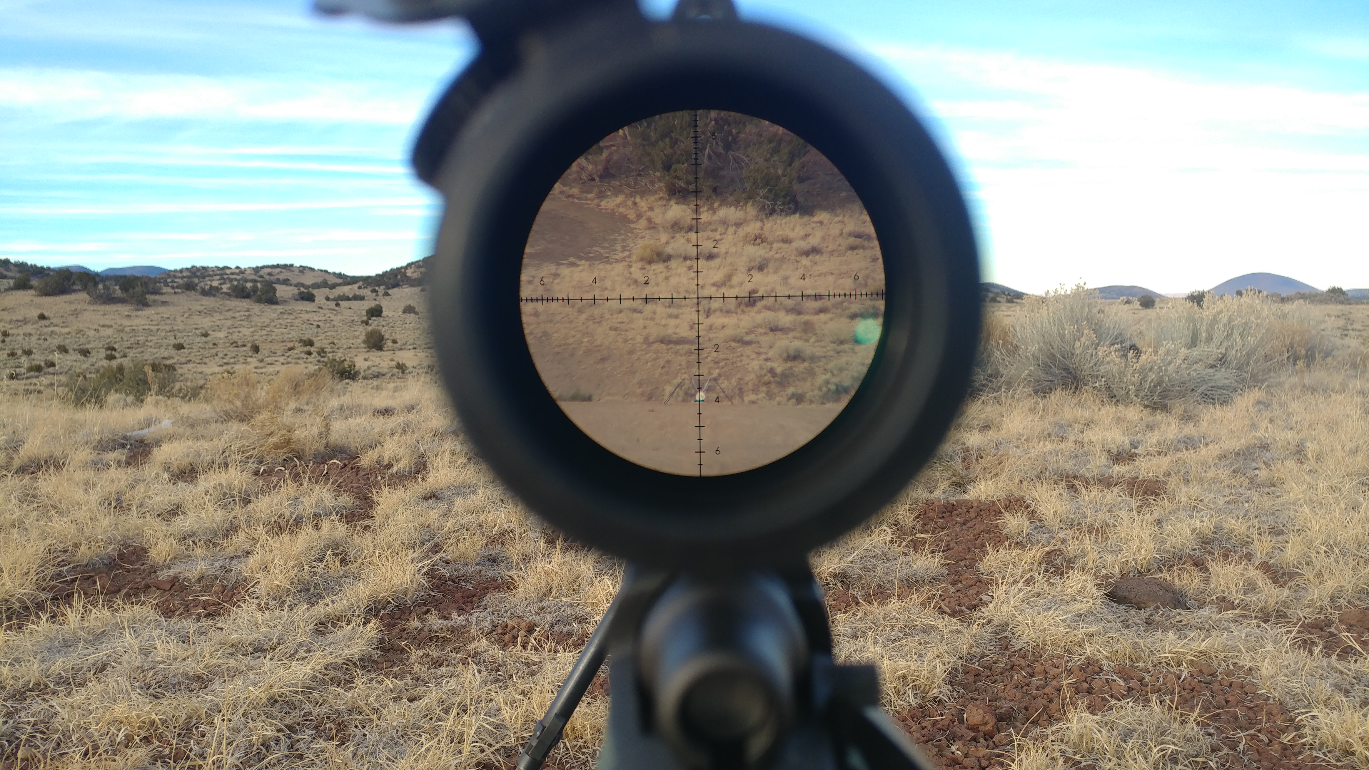 12 inch plate at 600 meters through 24x scope.JPG