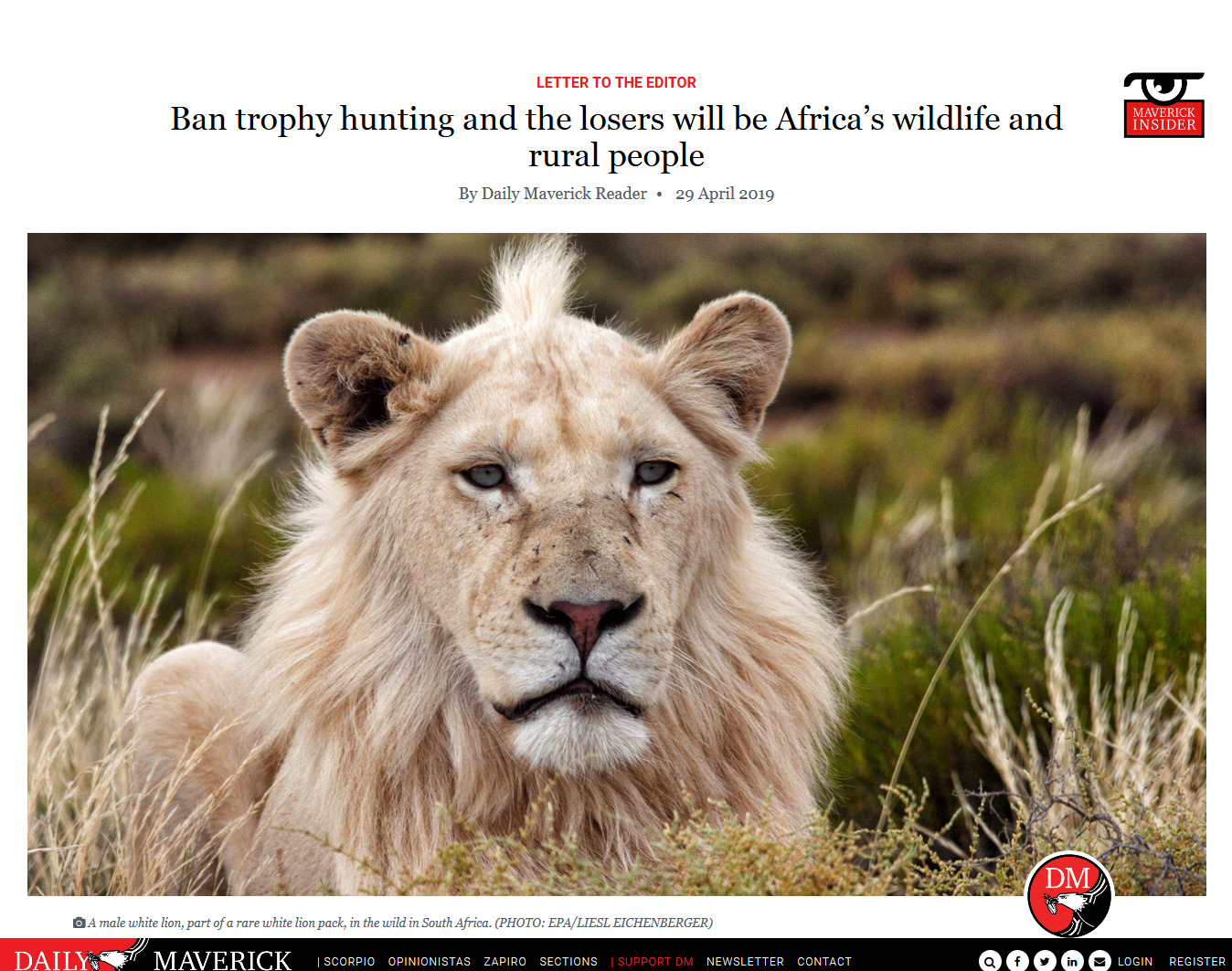 Ban trophy hunting and the losers will be Africa’s wildlife and rural people.jpg