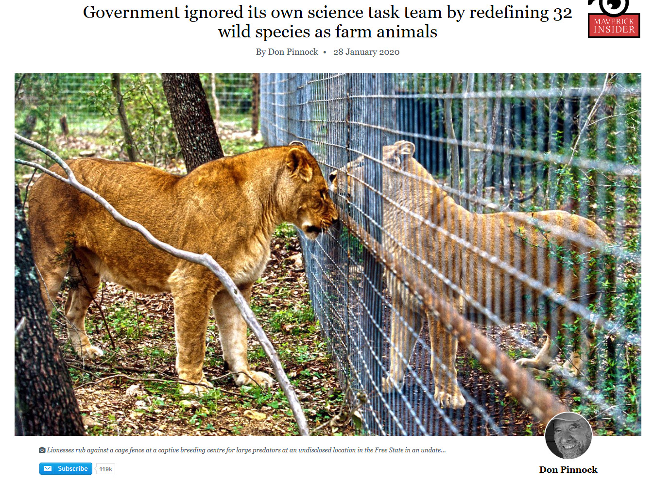 Government ignored its own science task team by redefining 32 wild species as farm animals.jpg