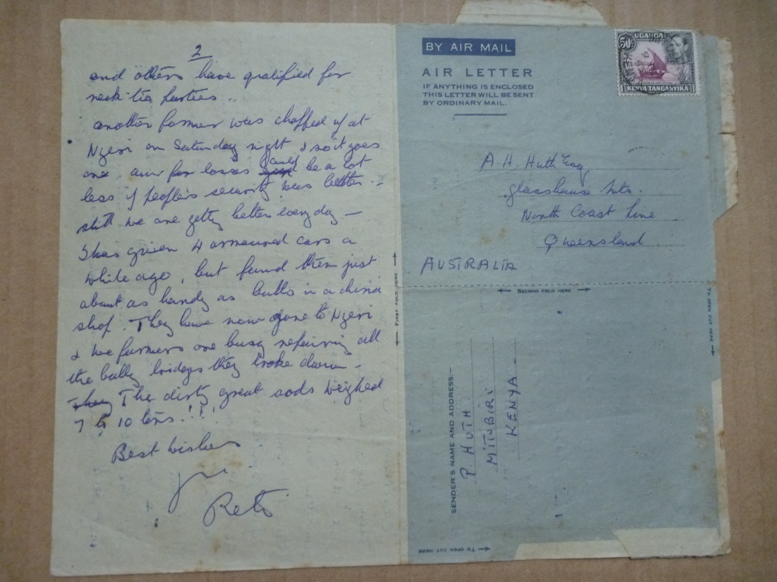 Letter - Oct 1953 #2.JPG