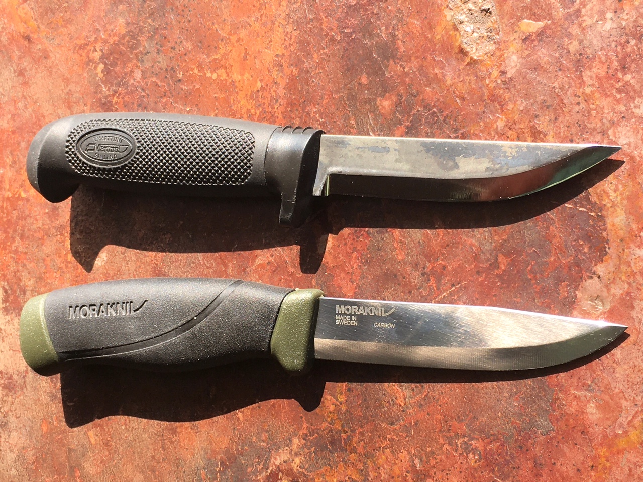 Martiini and Mora knives.jpg