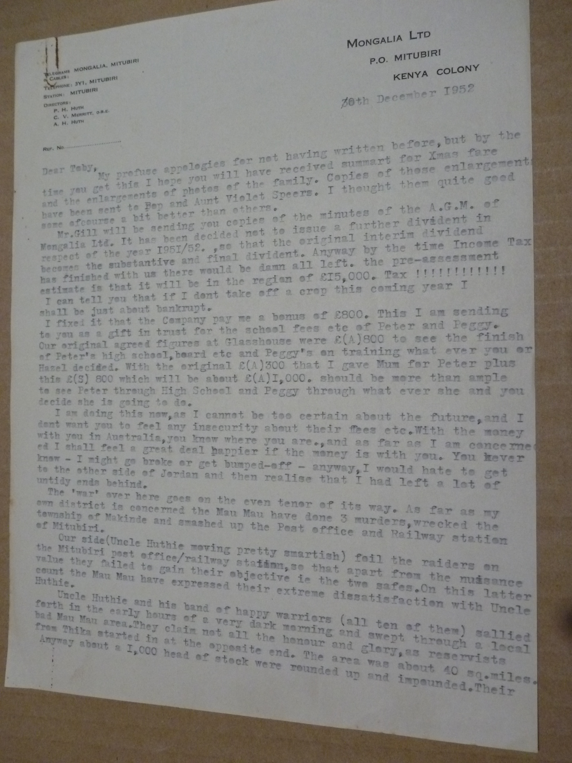 MM Letter-Dec 1952 #1..JPG