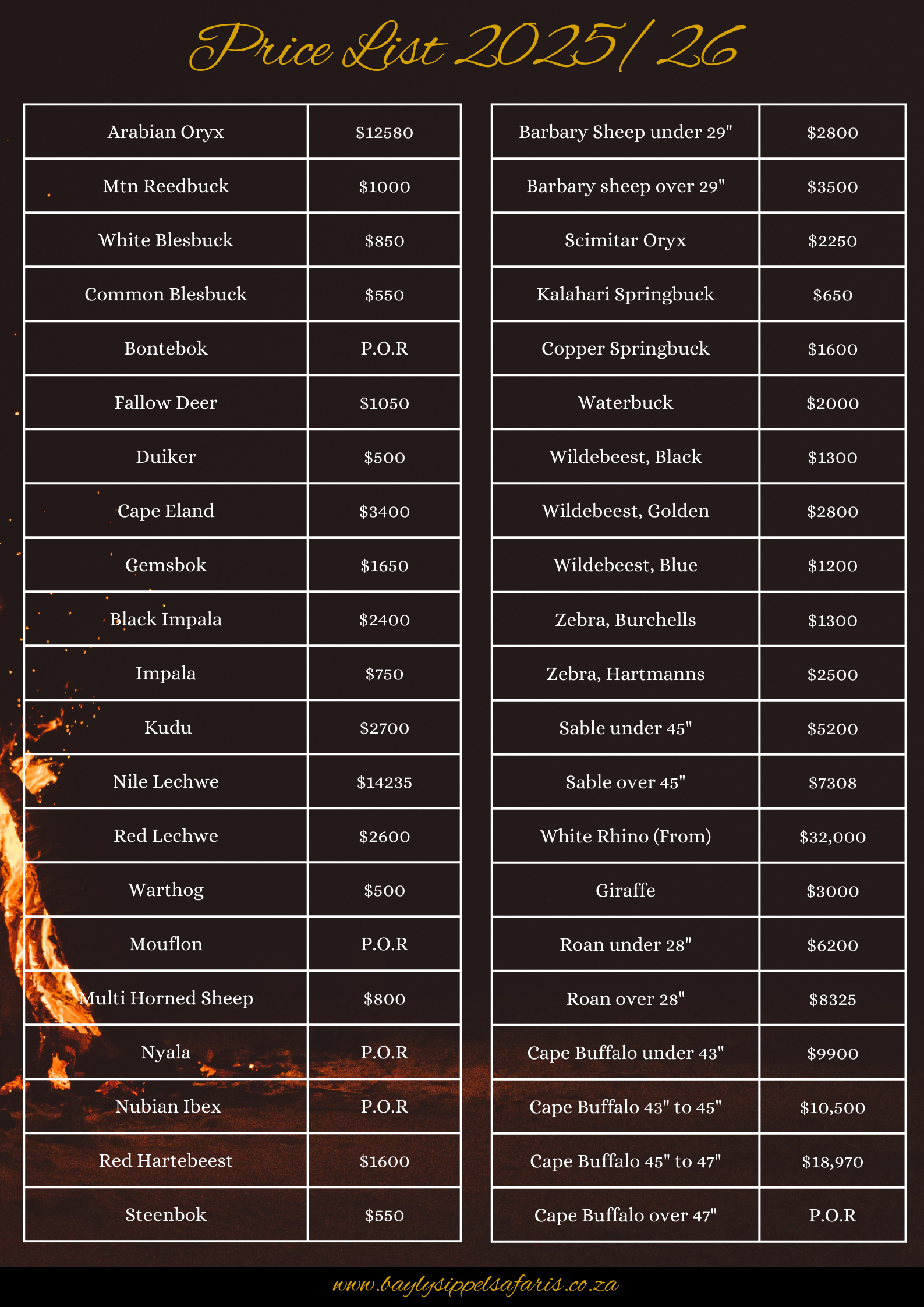 Northern Cape Price List 2526.png