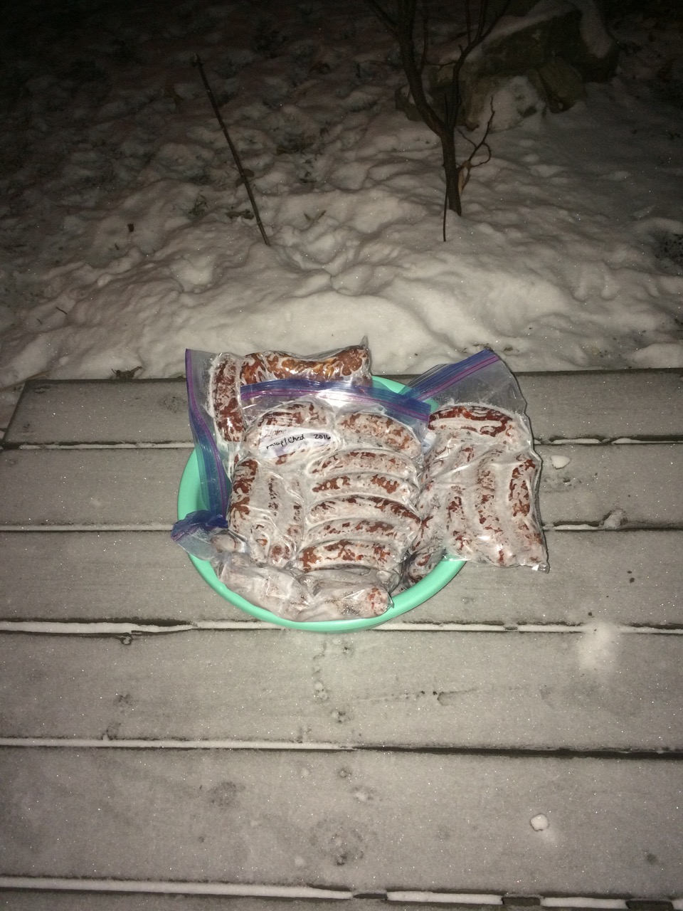 When's the last time you frozeyour sausage on theporch.jpeg