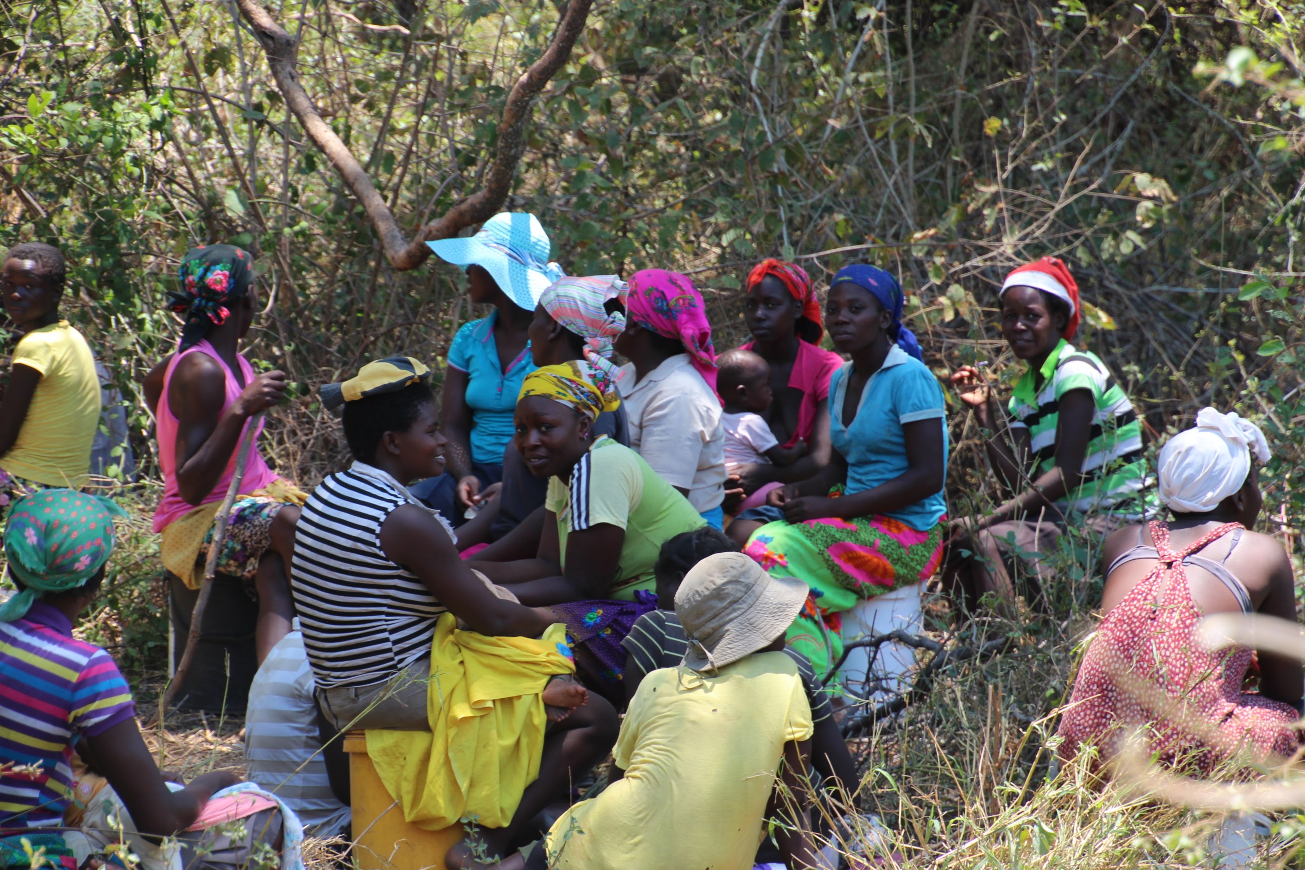 Zimbabwe women waiting for meat!.JPG