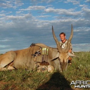 Bow Hunting Cape Eland in Namibia