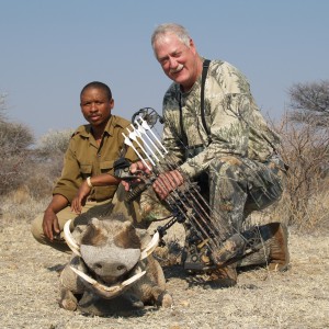 Bow Hunting Warthog in Namibia