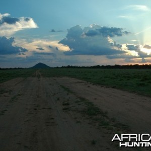 Sunset in Nambia