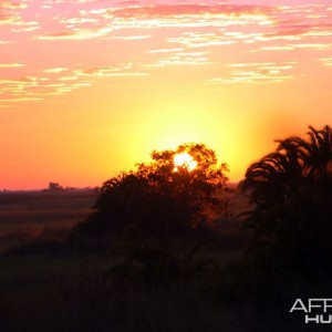 Sunset in Zambia