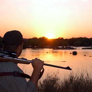 Sunset in Zambia