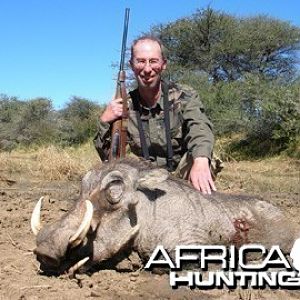 Hunting Warthog Namibia