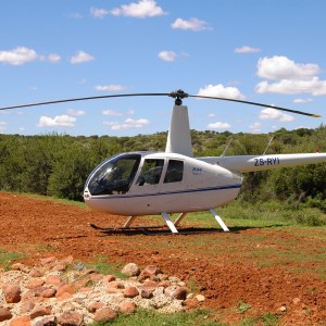 Helicopter can be used fot charter flight to our lion concession