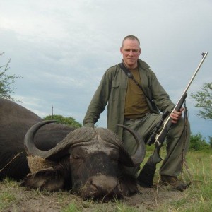 Buffalo hunted in Caprivi Namibia with Van Heerden Safaris