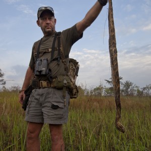 Me with Puff Adder in Uganda