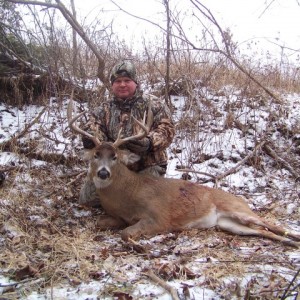 Buck hunted with black powder