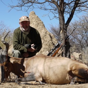 Hunting Red Hartebeest in Namibia