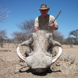 Hunting Warthog in Namibia