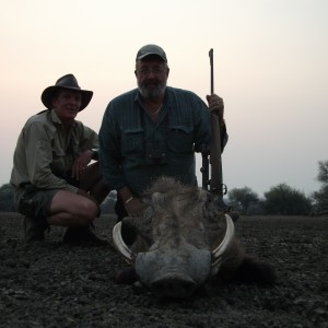 Hunting Warthog in Namibia