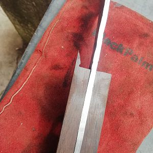 Forging camp/chopper knife for use on Safari