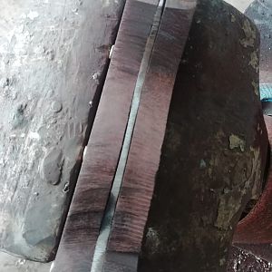 Forging camp/chopper knife for use on Safari