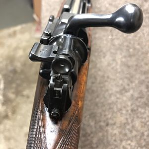 375 H&H by Holland & Holland Aperture sight windage adjustment