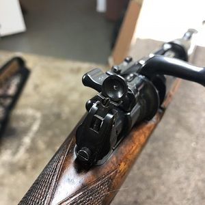 375 H&H by Holland & Holland Aperture sight windage adjustment