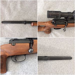 Custom made Rifle based on the Mauser 66S system with 24" barrel total length less than 44"