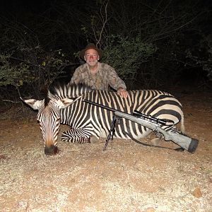 Hunt Hartmann's Mountain Zebra in Namibia