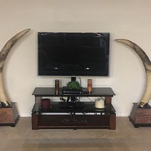 Reproduction Elephant Tusks Taxidermy