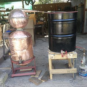 Producing distilled spirits