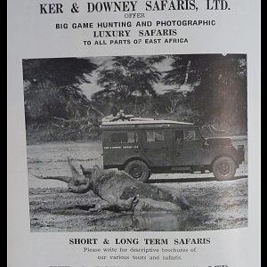 Old Kenyan Hunting Advertisements