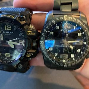 G-Shock Watch & Breitling Watch