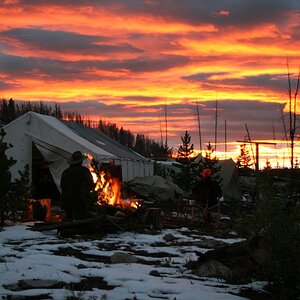 Wyoming Sunset in the fall