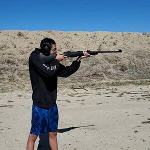 Range Shooting CZ 416 Rigby Rifle