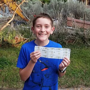 Grandson first hunting license