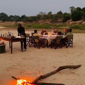 Dinner in the Bush Zambia