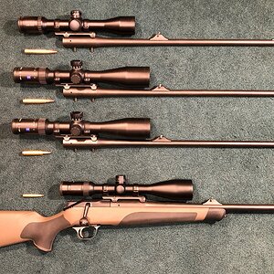 Blaser R8 Rifle with 4 barrels