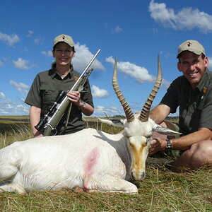 Hunting White Blesbok in South Africa