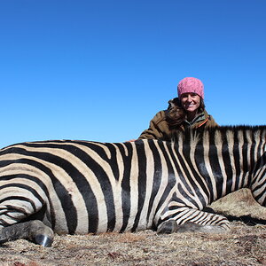 Hunting Burchell's Plain Zebra in South Africa