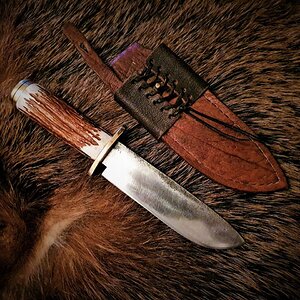 Bowie Style Knife & Sheath