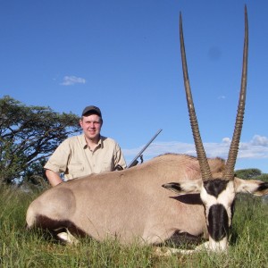 Gemsbok hunted in South Africa