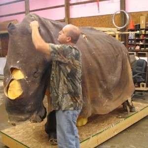 Rhino mounted by Black Creek Taxidermy