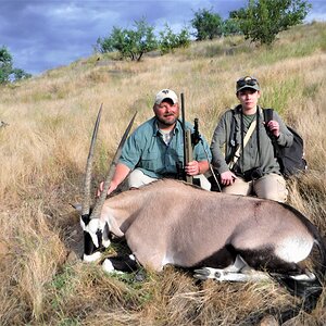 Hunting Gemsbok Namibia