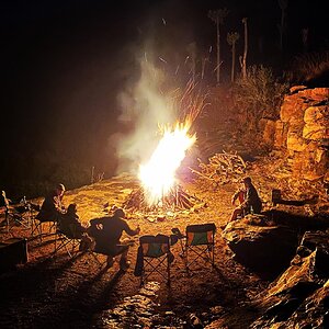 Evening Relaxing At Camp