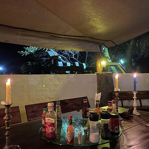 Tallyho Evening Dinner Table Setting