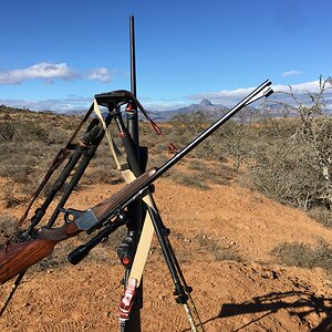 Rifles On Tripod Eastern Cape South Africa