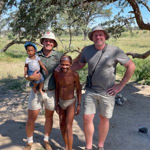 Bushmen Family Kalahari South Africa