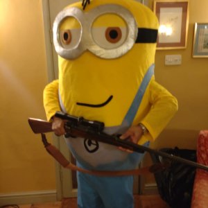 Minion Carrying a .375 Rifle