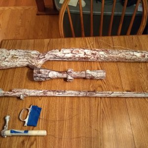 Snow Camo Hydrodip Rifle