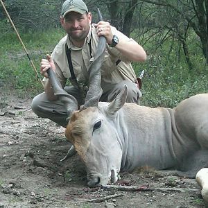 Hunting Cape Eland in Limpopo South Africa 36 1/2 inches